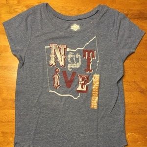 NWT State Of Mine Women's Blue T-Shirt - Size: S